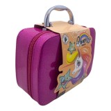 Trusa Machiaj Copii Canenco Unicorn, Gentuta cu Accesorii, Farduri, Ruj, Oja, +3 Ani, Multicolor