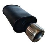 Toba Sport Universala 1 Iesire Rotunda, Inox, 49mm Intrare, 101mm Iesire, Evacuare Auto, Sunet Sportiv