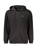 Cumpara ieftin Hanorac cu fermoar barbati, cu mini logo brodat, Regular fit, Negru, S