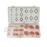 Trusa saibe cupru 5-17.5 mm, 150 piese : 5x10x1, 6x10x1, 7x10x1, 8x12x1, 10x16x1, 10.5x17x1.5, 11x17x1.5, 14x18x1, 12x20x1.5, 12.5x20x1.5,