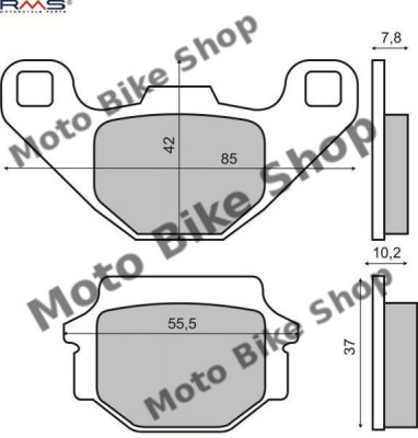 MBS Placute frana Kawasaki ZX 7R Ninja 750 &amp;#039;89-&amp;#039;95, Cod Produs: 225101200RM foto