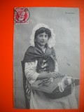 HOPCT 505 K DANTELAREASA BELGIA 1912 -TCV -COSTUM SI COAFURA / COSTUME TRADITIONALE -EUROPA -CIRCULATA