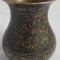 Mica vaza antica Orientala ''Nielo" din bronz superba handmade