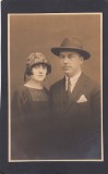 Fotografie tip Carte Postala - cuplu - atelier Baraschy Bucuresti, Necirculata