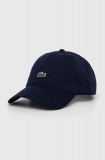 Cumpara ieftin Lacoste șapcă de baseball din bumbac culoarea bleumarin, cu imprimeu RK0491-031