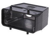 Carcasă HARTING HDC 16B pentru conectori Han&reg; B M25, neagră, aluminiu