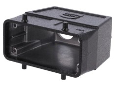 Carcasă HARTING HDC 16B pentru conectori Han&reg; B M25, neagră, aluminiu