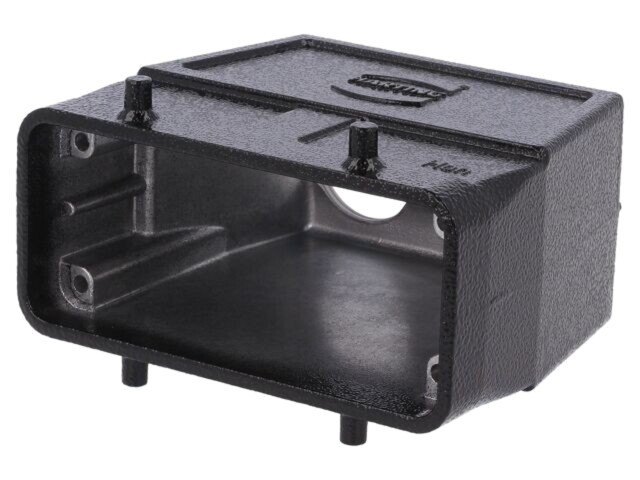Carcasă HARTING HDC 16B pentru conectori Han&reg; B M25, neagră, aluminiu