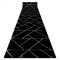 Exclusiv EMERALD Traversa 7543 glamour, stilat, geometric negru / argint , 80 cm