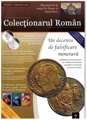 Revista Colectionarul Roman, nr 7 (septembrie 2009) foto