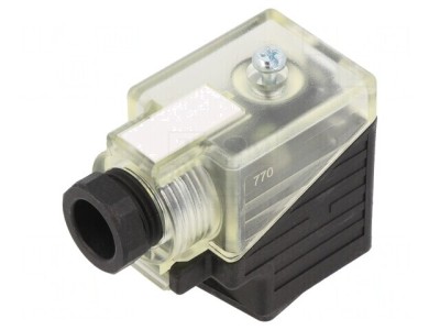 Conector cu Valvă Mufă 18mm 3-PIN 90&amp;deg; foto