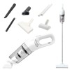 Aspirator fara fir, de mana, putere 120W, 2 moduri de utilizare, cu accesorii incluse, filtru HEPA, Wireless, alb
