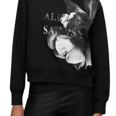 AllSaints bluza WG015Z PRESILA PIPPA SWEAT femei, culoarea negru, cu imprimeu