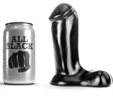 All Black-Dildo Realist 14 Cm-Silicon