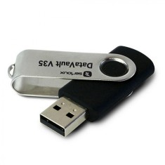 Usb flash drive serioux 128gb datavault v35 usb 3.0 black swivel foto