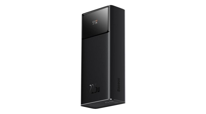 Baseus EnerFill FP41 30000mAh 22.5W Power Bank cu cablu Baseus Simple USB-A - USB-C 3A 30cm - Negru