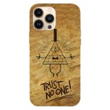 Husa compatibila cu Apple iPhone 11 Pro, Viceversa, model Trust no one Gravity falls , Silicon, TPU, Transparent, Carcasa
