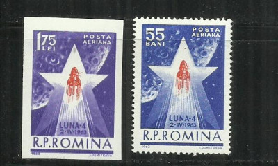ROMANIA 1963 - COSMONAUTICA IN SLUJBA PACII, LUNA 4, MNH - LP 559 foto