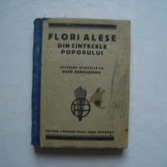 Flori alese din cantecele poporului - Ovid Densusianu (1920)