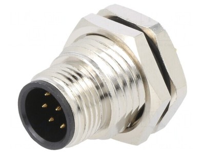 Soclu M12 8 Pin THT IPX7 125V CANopen DeviceNet foto