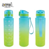 Sticla apa 700 ml, MOTIVATIONALA, PLASTIC, GREEN GRADIENT, 25.10&times;6.9CM- S-COOL
