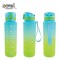 Sticla apa 700 ml, MOTIVATIONALA, PLASTIC, GREEN GRADIENT, 25.10&times;6.9CM- S-COOL