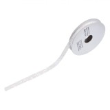 Panglică Brad Crăciun, Model Alb, Lungime 5m, Lățime 9mm