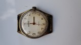 Ceas Wostok mecanic functional, Analog, Placat cu aur, Mecanic-Manual