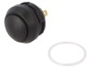 ITW LUMEX SWITCH Comutator Apasare SPST-NO W48-2-RB-N-BK-F IP67 Negru Rotund Montaj Panou
