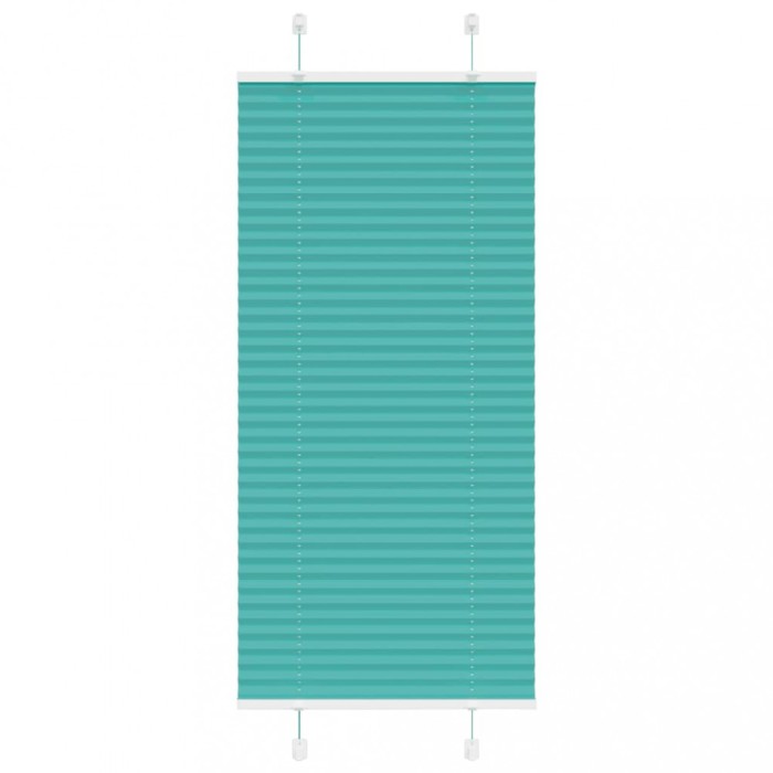vidaXL Jaluzea plisată verde petrol 60x150 cm Lățime țesătură 59,4 cm