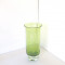 Vaza cristal cased suflata manual, verde olive - design Sea Glasbruk Suedia