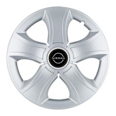Set 4 Capace Roti 14 inchi (R14) Bis Gri, Compatibile Cu Nissan Nou