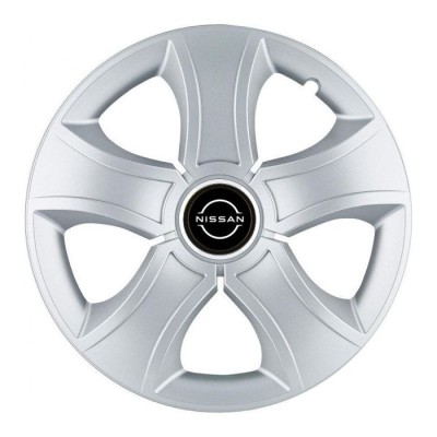 Set 4 Capace Roti 14 inchi (R14) Bis Gri, Compatibile Cu Nissan Nou foto