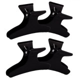 Clame Păr Coafor, Negre, Set 4 Bucăți, 8 cm, Oem