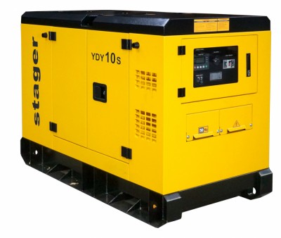 Generator insonorizat Stager YDY10S, 9kVA, 37A, 1500rpm, monofazat, diesel foto