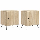 vidaXL Dulap de noapte 2 pcs Stejar Sonoma 43 x 34,5 x 50 cm 895490