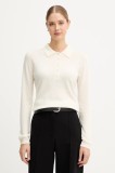 United Colors of Benetton pulover din amestec de l&acirc;nă culoarea bej, light, 102HD301H
