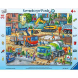 Puzzle Tip Rama Santier De Constructii, 24 Piese, Ravensburger