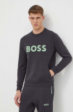 Cumpara ieftin BOSS Green bluză bărbați, culoarea gri, cu imprimeu 50510350