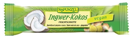 Baton Bio cu Ghimbir si Cocos Vegan Rapunzel 40gr