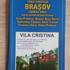 Harta: Zona turistică BRAȘOV