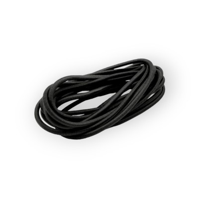 Elastic rotund Crisalida, diametru 3 mm, lungime 3 m Negru foto