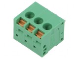 Regletă de conexiuni PCB 5mm cu 3 piste pentru buton
