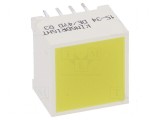 LED Afișaj Galben Difuz cu Lentilă &lambda;d 588nm 31mcd, KINGBRIGHT ELECTRONIC