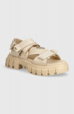 Palladium sandale REVOLT SANDAL MONO femei, culoarea bej, cu platforma, 98578.260.M