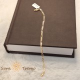 Bratara model Figaro , placata aur 18K, 20 cm