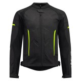Geacă Moto Sport PES din Piele Perforată cu Protecții CE Level 2 &ndash; Ideală pentru Bărbați &icirc;n Sezonul Cald și Rece, Neagra