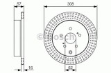 Disc frana SUZUKI GRAND VITARA II (JT) (2005 - 2016) BOSCH 0 986 479 T16