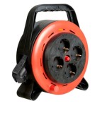 PRELUNGITOR Bachmann, Schuko x 4, conectare prin Schuko (T), cablu 10 m, 10 A, protectie termica, negru, &quot;393.012&quot; (timbru verde 0.18 lei)