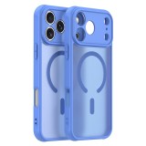 Husa iPhone 17 Pro Asteroid GSM HaloFrost II MagSafe, albastru